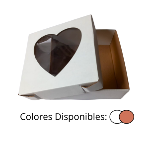 Caja Decorativa con ventana en forma de corazón